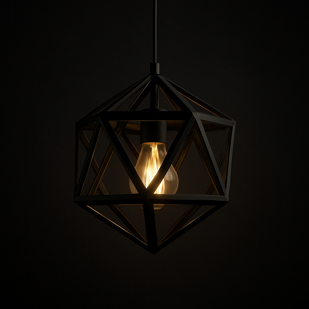 Diamond Frame Hanging Light
