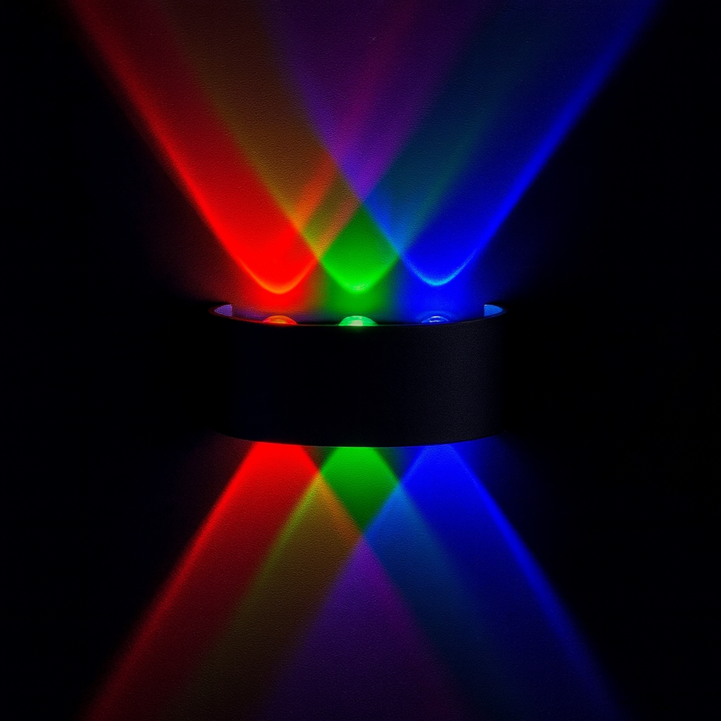Decorative LED Wall Sconce with Rainbow Effect