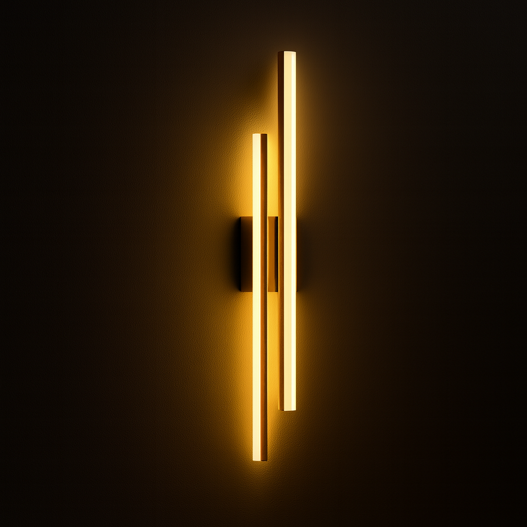 Modern Luxury LED Iron Wall Lamp Gold Interior Bedroom