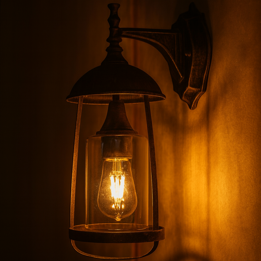 Wall Lamp Light Villas Hanging Electric Glass Lantern Lamp
