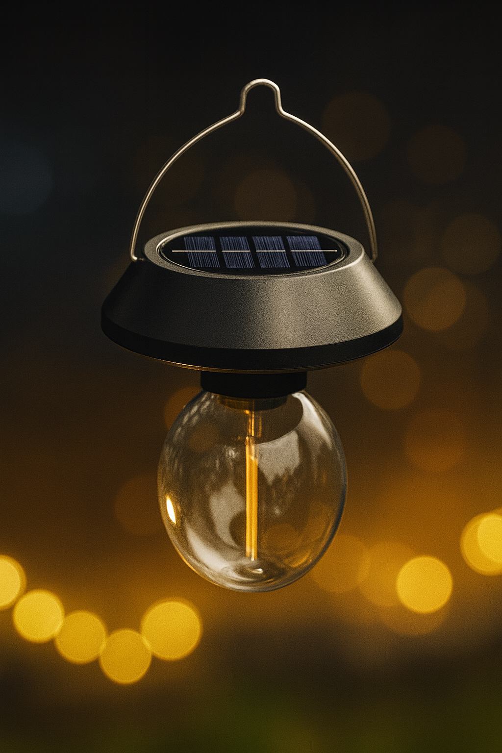 Vintage Solar LED Hanging Lights Waterprrof String Lighting For Garden
