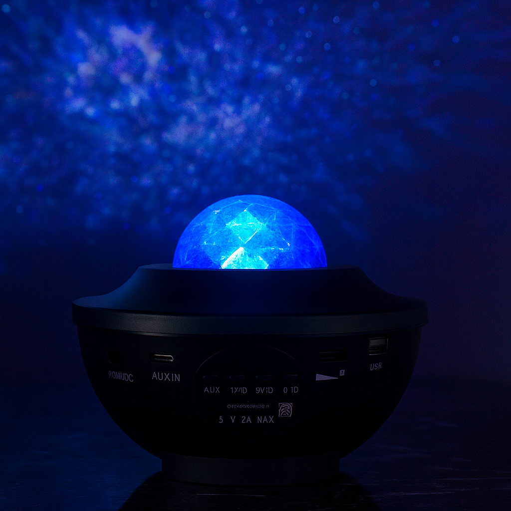 OEM Colorful USB LED RGB Portable Indoor Smart Music Projector