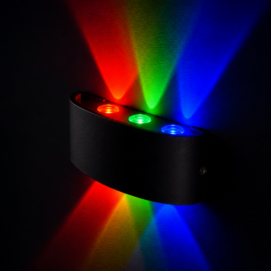 Decorative LED Wall Sconce with Rainbow Effect