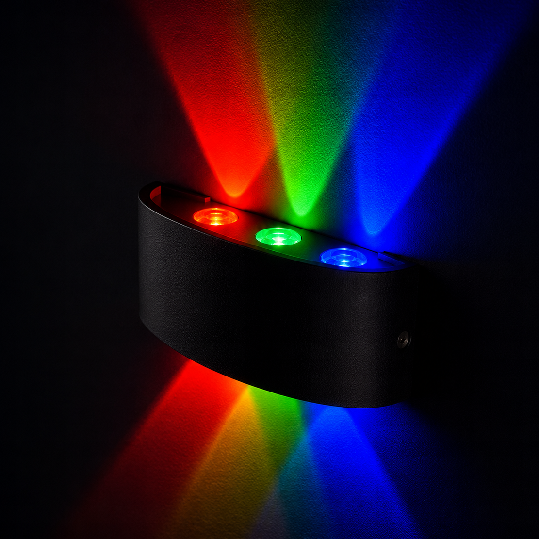 Decorative LED Wall Sconce with Rainbow Effect