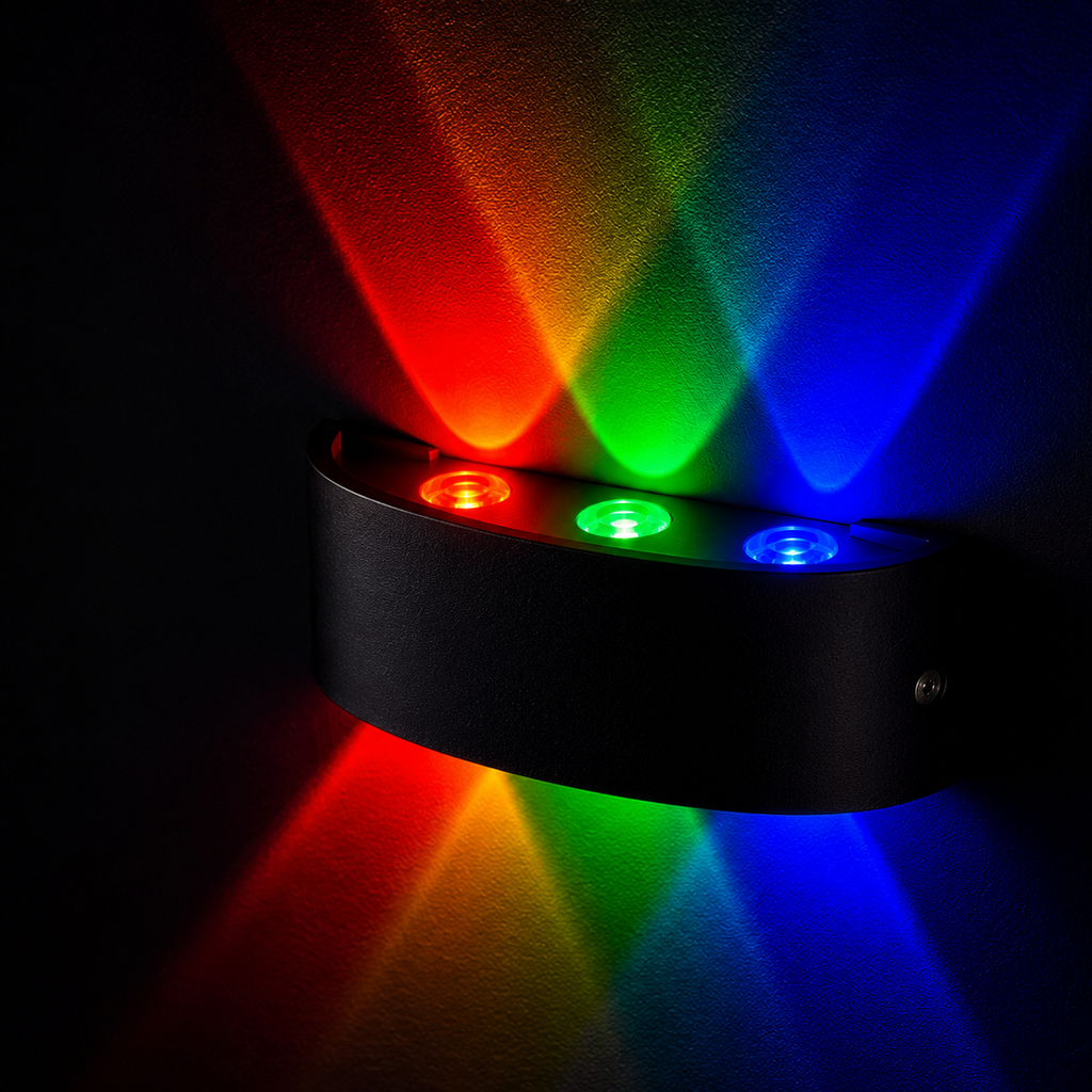 Decorative LED Wall Sconce with Rainbow Effect