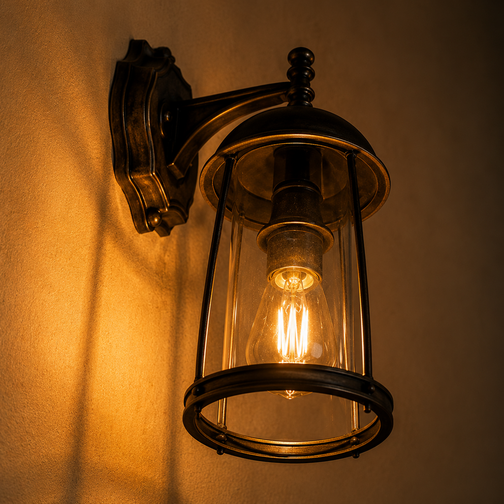 Wall Lamp Light Villas Hanging Electric Glass Lantern Lamp