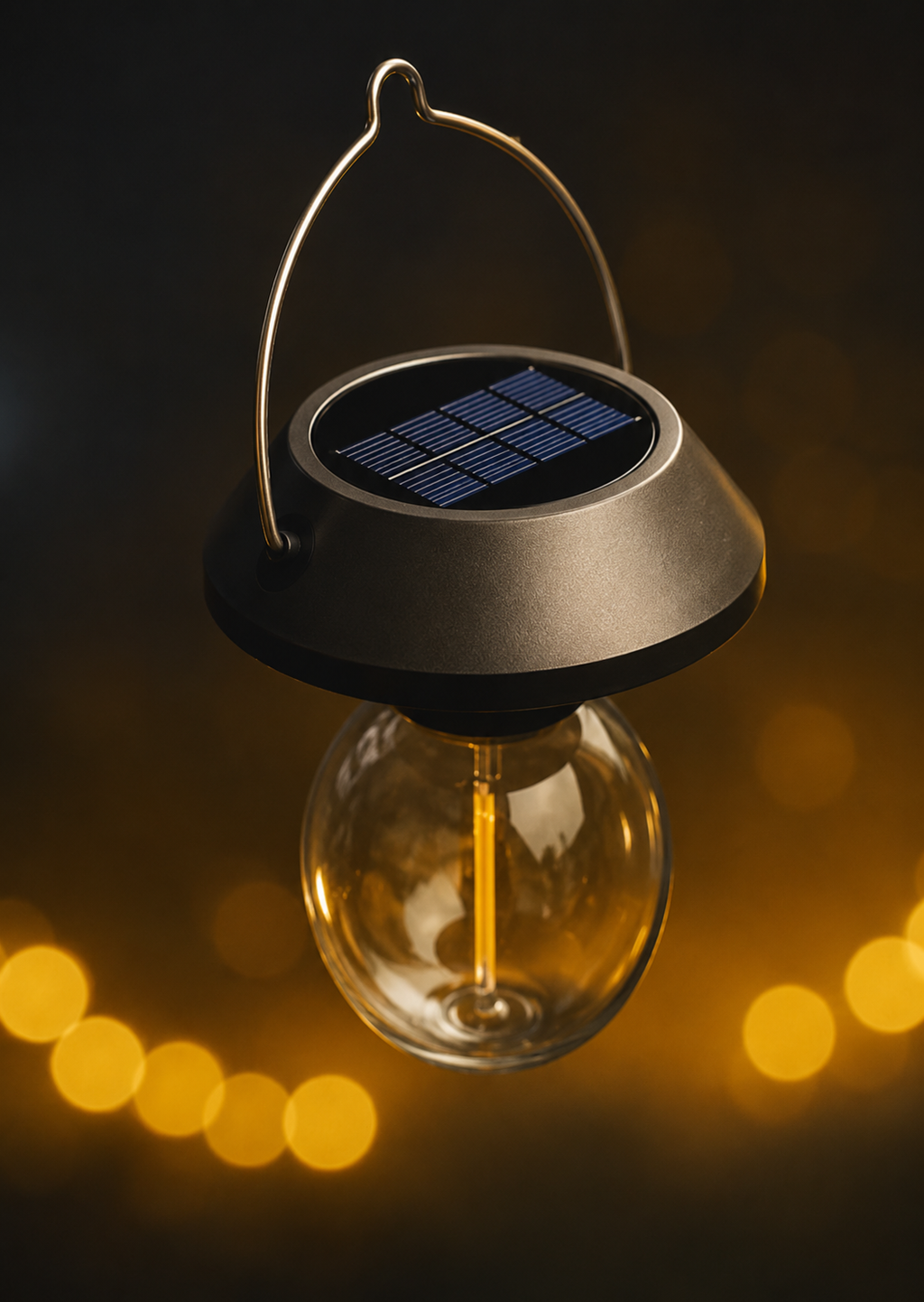 Vintage Solar LED Hanging Lights Waterprrof String Lighting For Garden