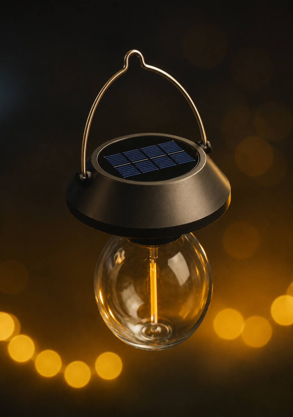 Vintage Solar LED Hanging Lights Waterprrof String Lighting For Garden