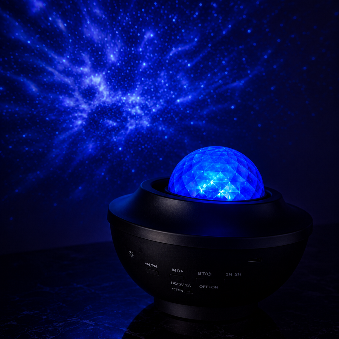 OEM Colorful USB LED RGB Portable Indoor Smart Music Projector
