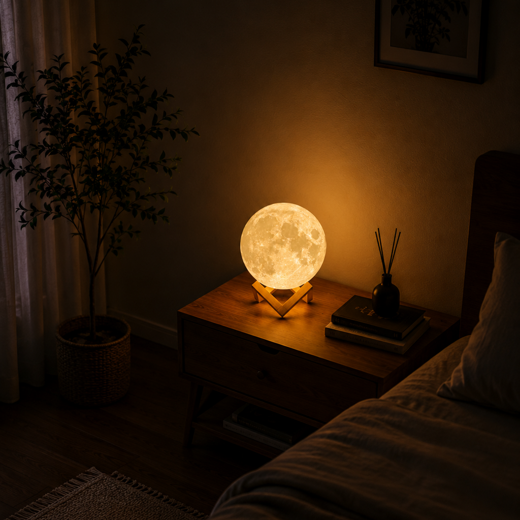 3D Moon Lights Simulated  Children Kids Room Decorarive Night Lamp