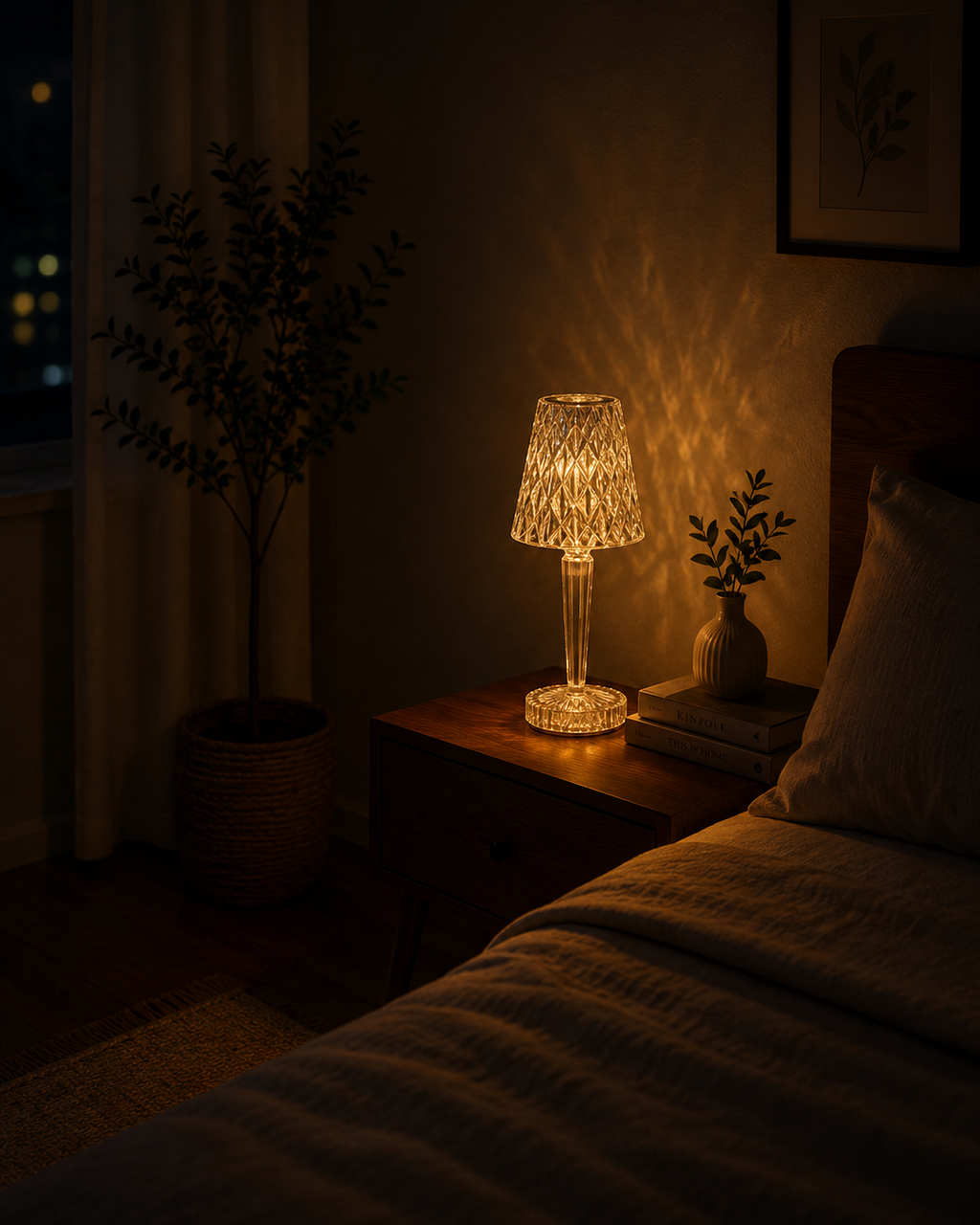 Hand Crafted Metal Gold  Table Lamp