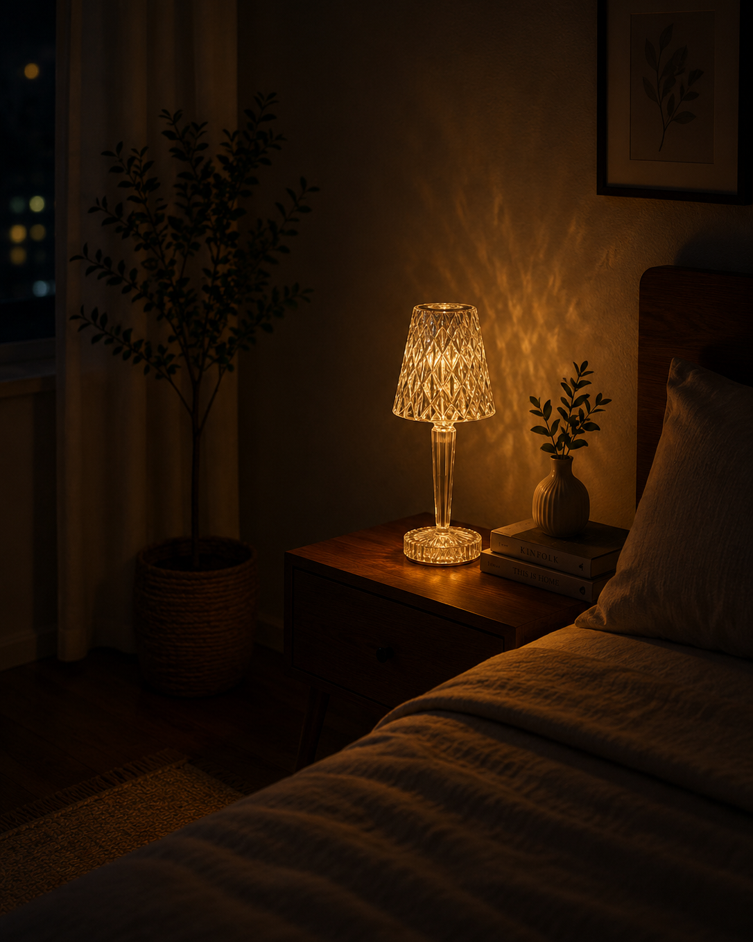 Hand Crafted Metal Gold  Table Lamp