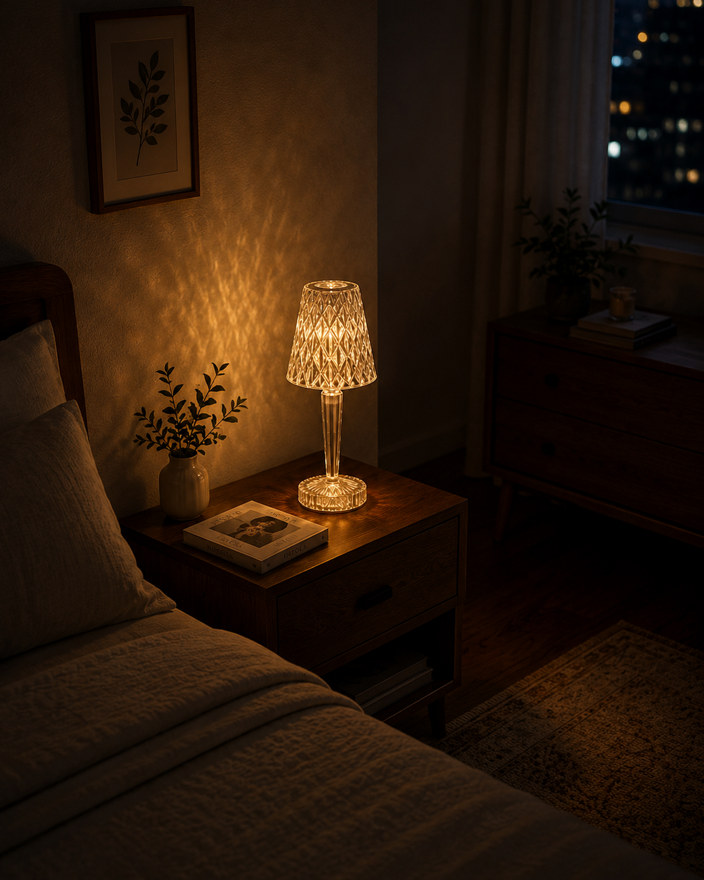 Hand Crafted Metal Gold  Table Lamp