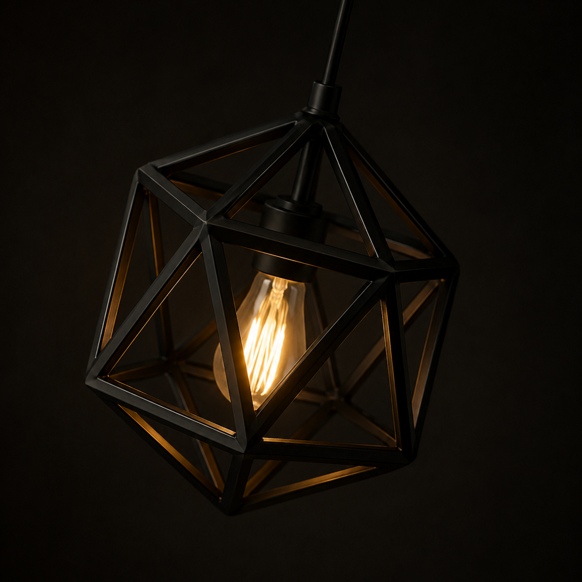 Diamond Frame Hanging Light