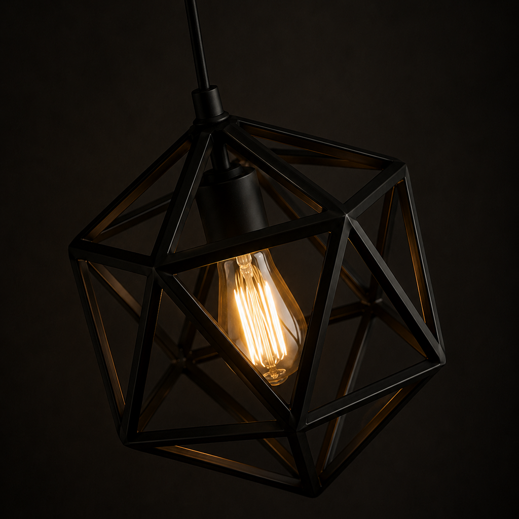 Diamond Frame Hanging Light