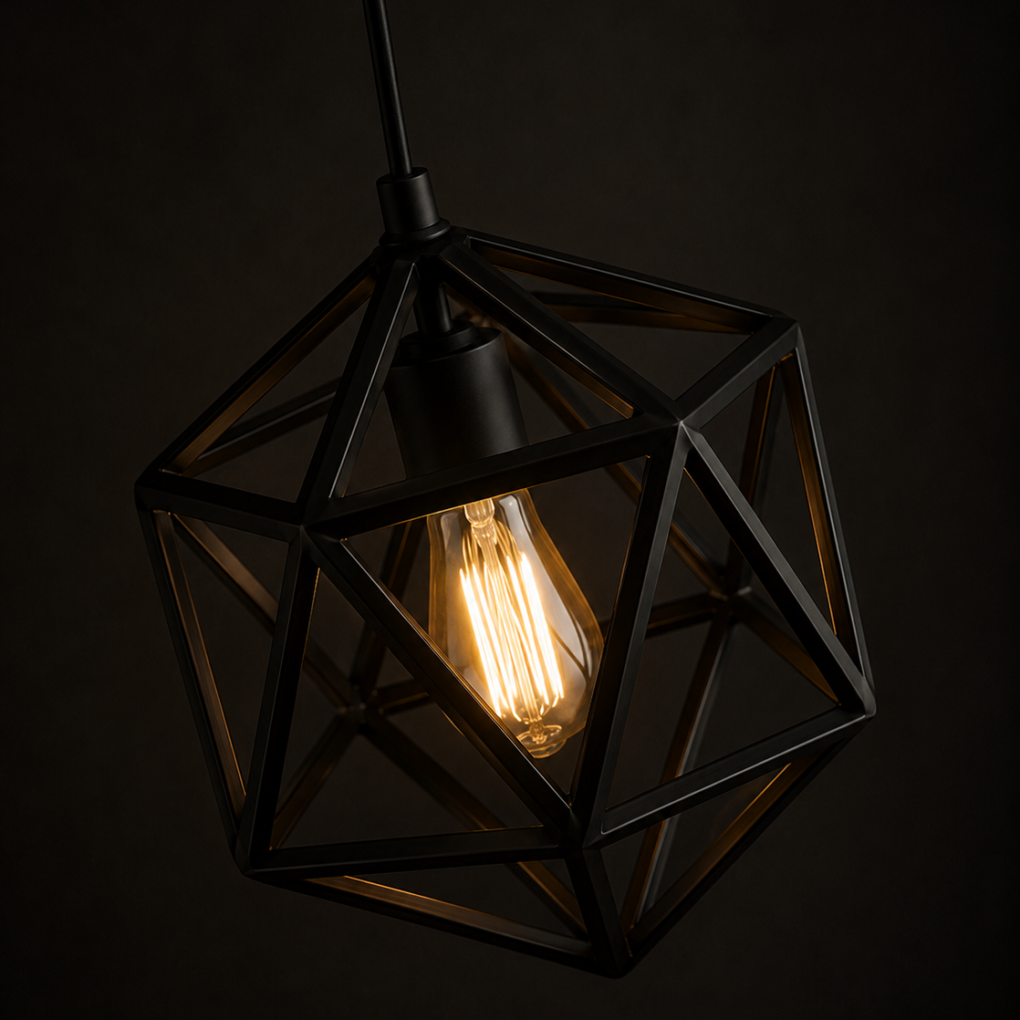 Diamond Frame Hanging Light